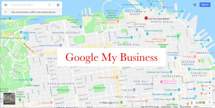 Google My Business Map
